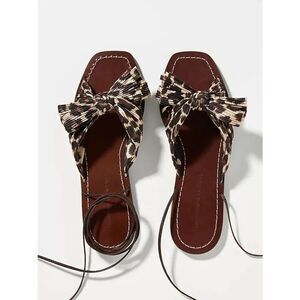 Loeffler Randall Peony Sandals in Leopard Print